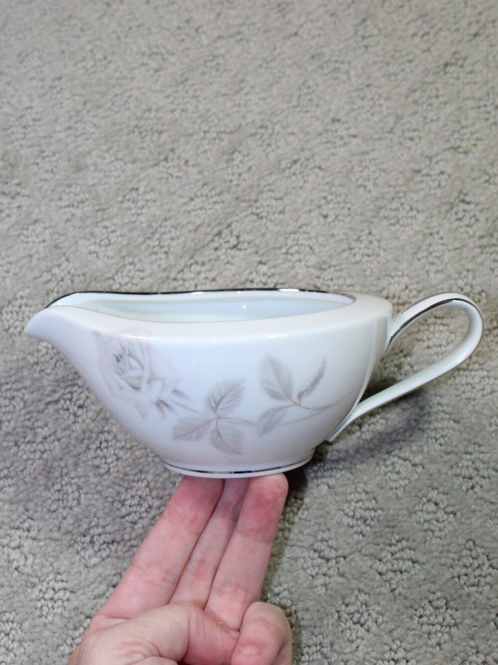 Noritake 6002 Melrose Creamer 1960s Pale Pink Rose